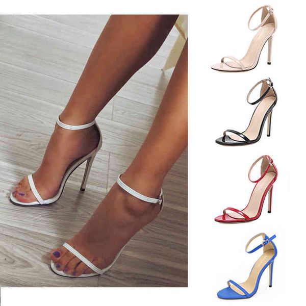 lady ankle buckle sandals fashion open toe leather stiletto high heels banquet summer shoes 5 colors large size, Black
lady ankle buckle sandals fashion open toe leather stiletto high heels banquet summer shoes 5 colors large size, Black