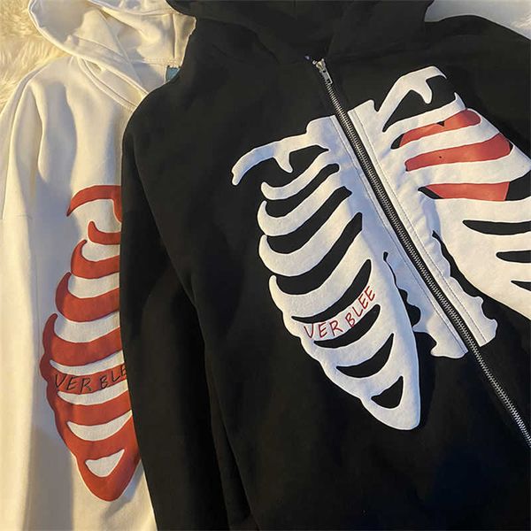 zip-up y2k loose skull print anime goth grunge hooded jacket solid color retro shirt harajuku korean style girlhoodies 210927, Black
zip-up y2k loose skull print anime goth grunge hooded jacket solid color retro shirt harajuku korean style girlhoodies 210927, Black