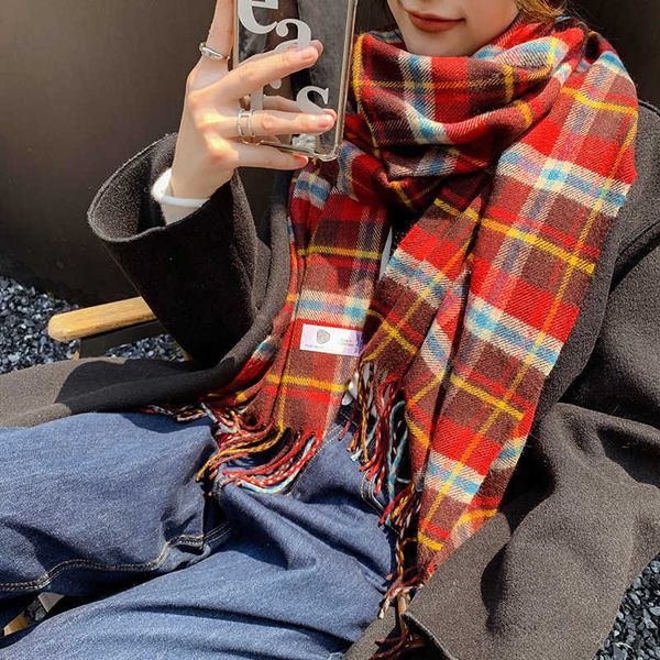 japan and south korea sweet color matching scarf girl plaid red scarf couple warm bib, Blue;gray
japan and south korea sweet color matching scarf girl plaid red scarf couple warm bib, Blue;gray