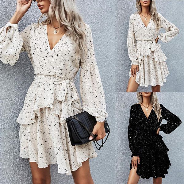casual dresses long sleeve party for women 2021 autumn fashion dress plus size, Black;gray
casual dresses long sleeve party for women 2021 autumn fashion dress plus size, Black;gray