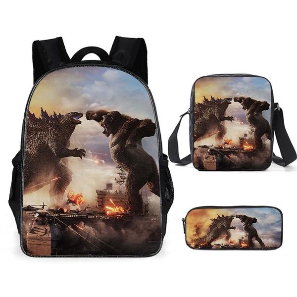 pikurb godzillas king kong canvas schoolbag travel backpack shoulder bag pencil case 3 pcs for kids students
pikurb godzillas king kong canvas schoolbag travel backpack shoulder bag pencil case 3 pcs for kids students