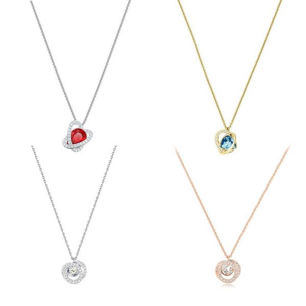 chains swa elegant necklace temperament versatile clavicle chain gift for friends, Silver
chains swa elegant necklace temperament versatile clavicle chain gift for friends, Silver