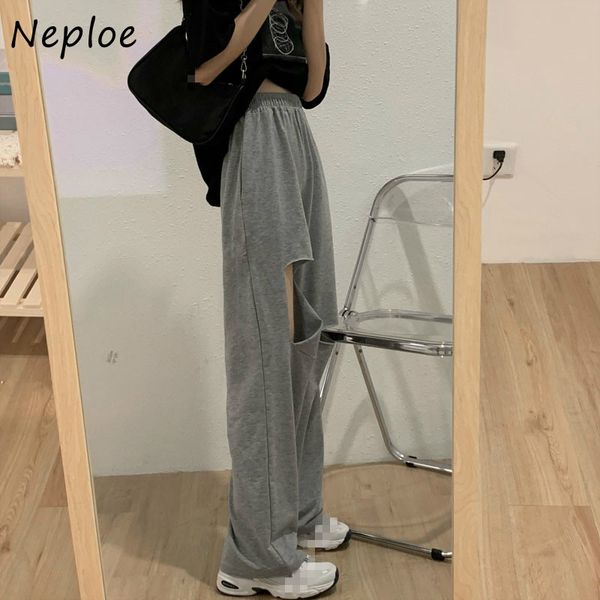 neploe fashion hole sweatpants women high waist casual straight loose wide leg pants summer streetwear trousers 1e586 210423, Black;white
neploe fashion hole sweatpants women high waist casual straight loose wide leg pants summer streetwear trousers 1e586 210423, Black;white