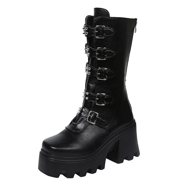 boots punk style autumn winter platform female rivet chunk shoes for women 2021 goth gothic high heels buckle ankle, Black
boots punk style autumn winter platform female rivet chunk shoes for women 2021 goth gothic high heels buckle ankle, Black