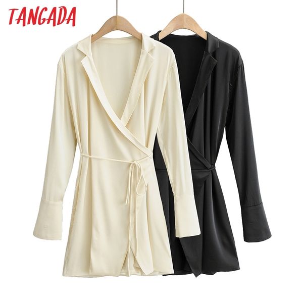 fashion women solid satin with slash long sleeve notched collar ladies mini dress vestidos 4p09 210416, Black;gray
fashion women solid satin with slash long sleeve notched collar ladies mini dress vestidos 4p09 210416, Black;gray