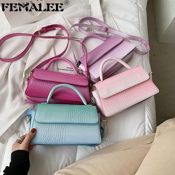 fashion women gradient color shoulder bags alligator pattern casual wild pu leather crossbody lady tote handbags and purses
fashion women gradient color shoulder bags alligator pattern casual wild pu leather crossbody lady tote handbags and purses