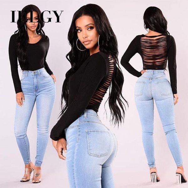women's jeans ielgy light-colored fashion comfortable stretch fabric hips high waist wild trousers, Blue
women's jeans ielgy light-colored fashion comfortable stretch fabric hips high waist wild trousers, Blue