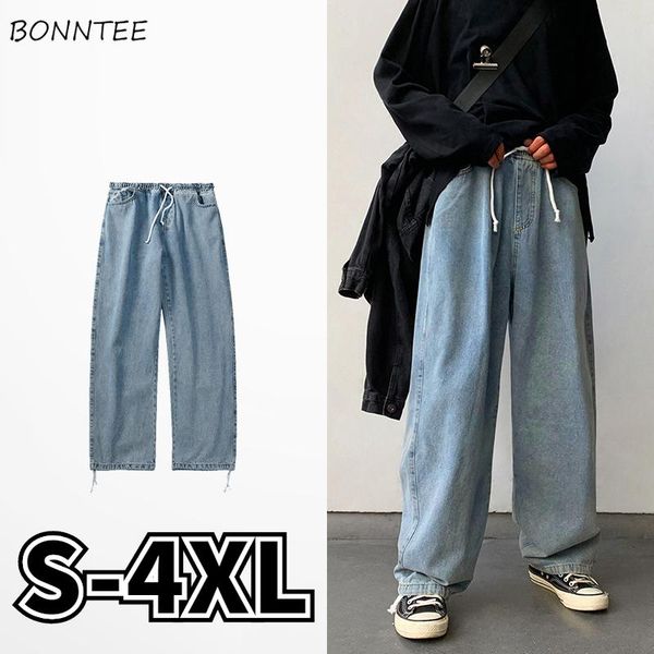 men's jeans men elastic waist loose mopping harajuku high street male trousers drawstring baggy plus size s-4xl hip hop korean style, Blue
men's jeans men elastic waist loose mopping harajuku high street male trousers drawstring baggy plus size s-4xl hip hop korean style, Blue