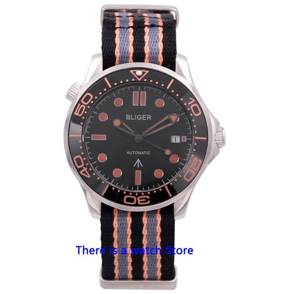 wristwatches bliger 41mm miyota automatic mechanical 007 men watch sapphire crystal luminous nylon strap date function wristwatch, Slivery;brown
wristwatches bliger 41mm miyota automatic mechanical 007 men watch sapphire crystal luminous nylon strap date function wristwatch, Slivery;brown