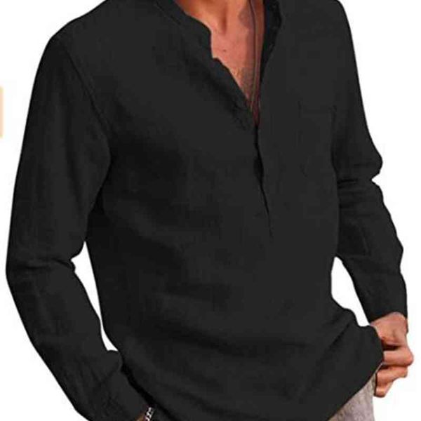 men's long sved linen cotton summer t-shirts, casual wear, pocket and button t-shirts, White;black
men's long sved linen cotton summer t-shirts, casual wear, pocket and button t-shirts, White;black