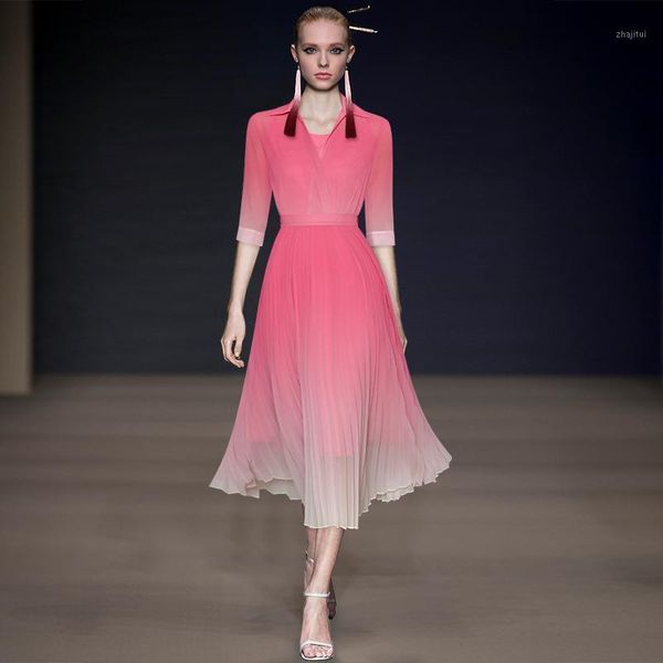two piece dress runway pink half sleeve shirt+pink pleated long skirt set women's 210711mx01, White
two piece dress runway pink half sleeve shirt+pink pleated long skirt set women's 210711mx01, White