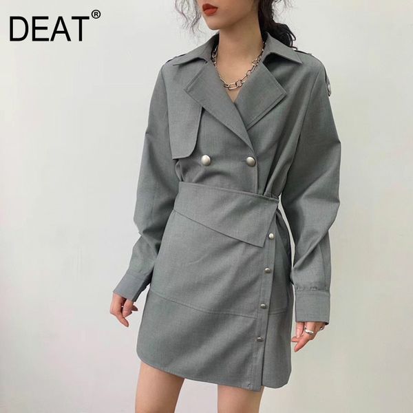 spring and summer fashion turn-down collar full sleeves asymmetrical spliced patchwork suit dress vestido 210421, Black;gray
spring and summer fashion turn-down collar full sleeves asymmetrical spliced patchwork suit dress vestido 210421, Black;gray