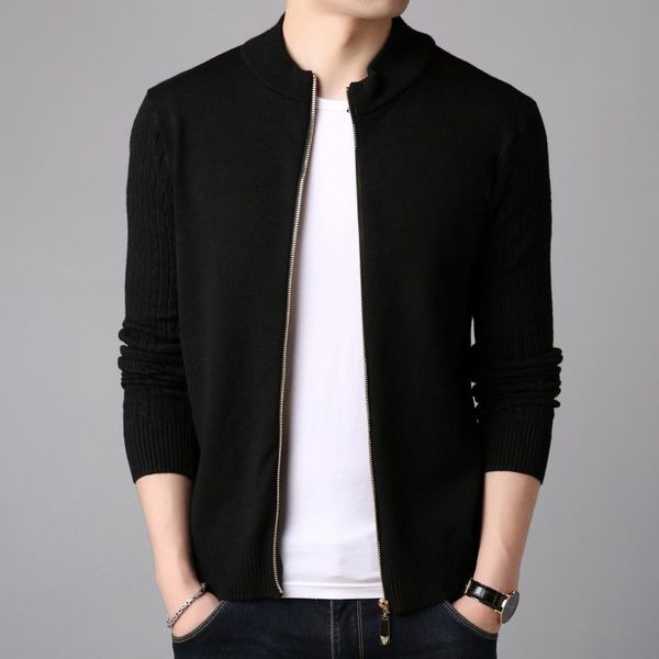 men's sweaters fashion cardigan jackets coats men knitted thick zipper casual knitwear coat solid stand collar, White;black
men's sweaters fashion cardigan jackets coats men knitted thick zipper casual knitwear coat solid stand collar, White;black