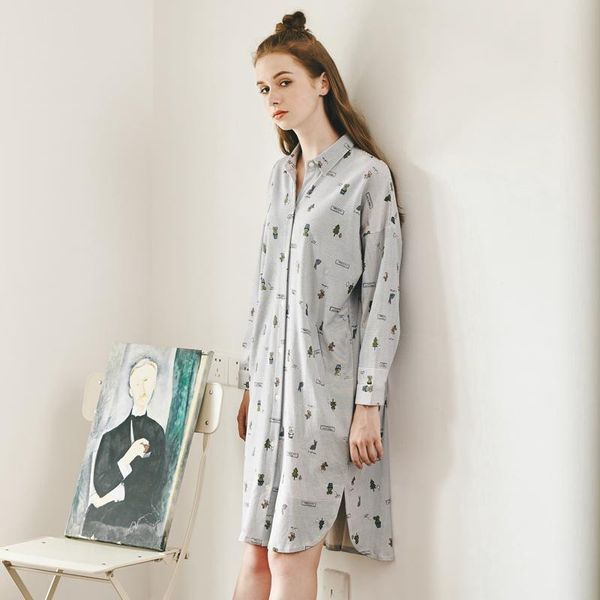 women's sleepwear print fashion pajamas women cotton loose long sleeve nightgown lady pijama mujer korean clothes ed50sq, Black;red
women's sleepwear print fashion pajamas women cotton loose long sleeve nightgown lady pijama mujer korean clothes ed50sq, Black;red