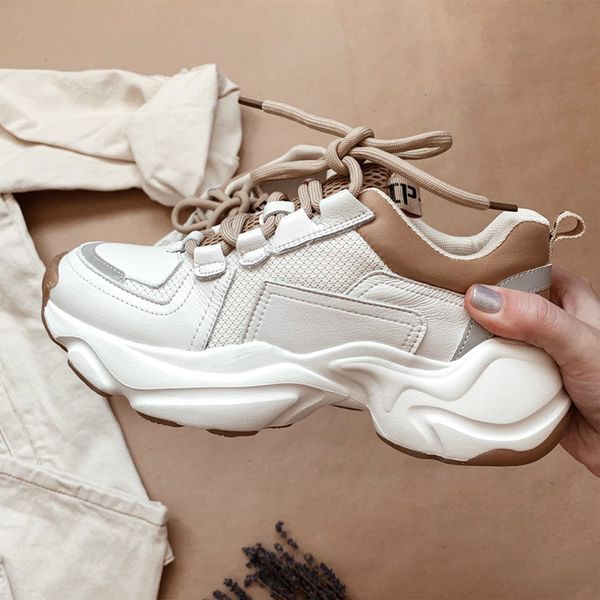 dress shoes chunky sneakers women cow leather mesh retro casual shoes platform lace-up trainers handmade 29333, Black
dress shoes chunky sneakers women cow leather mesh retro casual shoes platform lace-up trainers handmade 29333, Black
