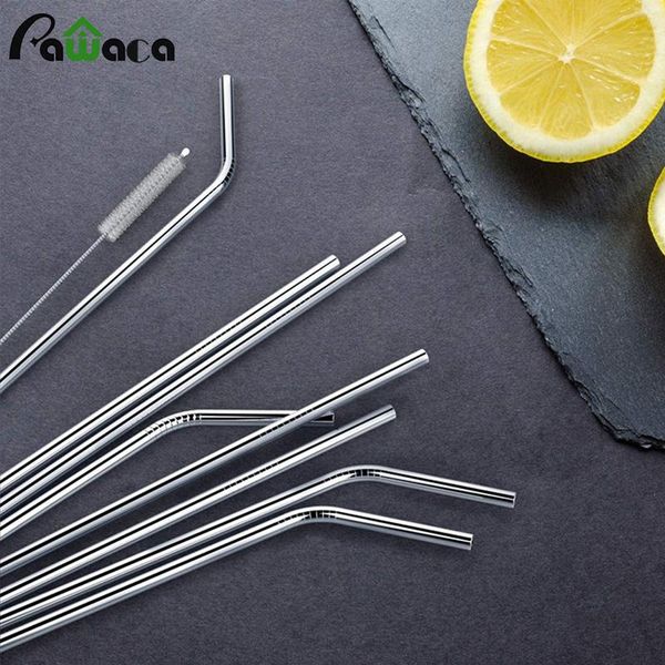 drinking straws 10 pcs reusable with storage bag portable metal creative party straw 304 stainless steel bar supplies
drinking straws 10 pcs reusable with storage bag portable metal creative party straw 304 stainless steel bar supplies