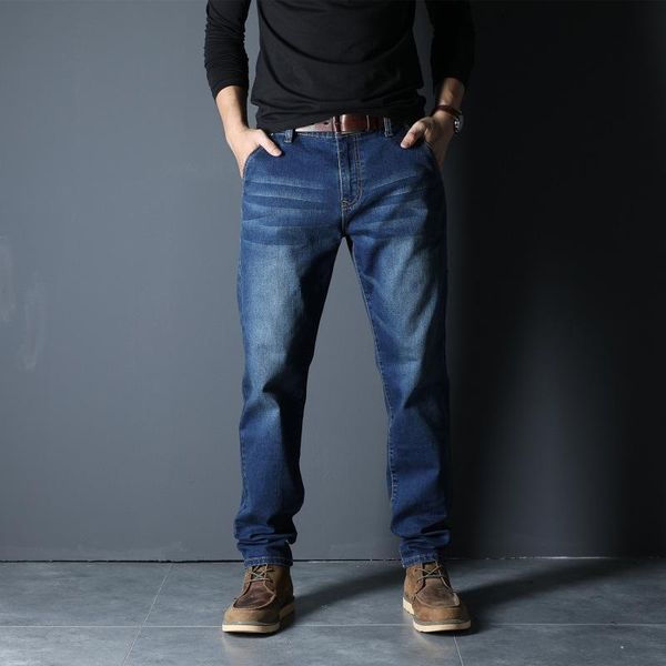 men's jeans men american style large size fall denim trouser solid color secret pocket anti-theft business simple casual straight, Blue
men's jeans men american style large size fall denim trouser solid color secret pocket anti-theft business simple casual straight, Blue