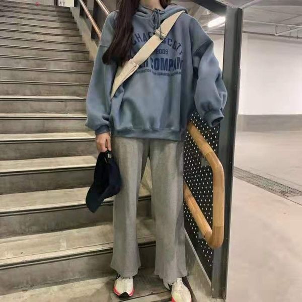 autumn winter women sports two piece set korean loose harajuku long seleeve hoodies + casual wide leg pants suit woman outfits, White
autumn winter women sports two piece set korean loose harajuku long seleeve hoodies + casual wide leg pants suit woman outfits, White