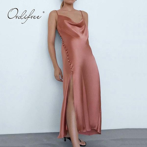 casual dresses ordi2021 summer fashion women satin party dress spaghetti strap vintage split silk slip, Black;gray
casual dresses ordi2021 summer fashion women satin party dress spaghetti strap vintage split silk slip, Black;gray