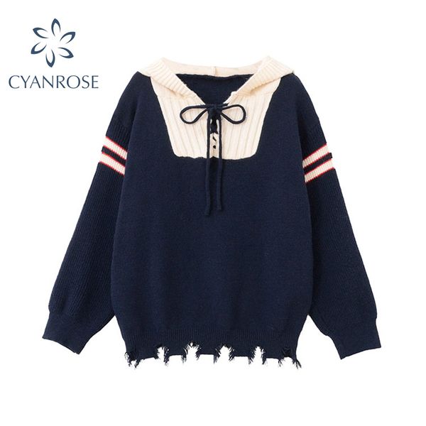 korean style women sweaters and pullovers autumn winter long sleeve streetwear knitted hooded female casual sweaters 210417, White;black
korean style women sweaters and pullovers autumn winter long sleeve streetwear knitted hooded female casual sweaters 210417, White;black