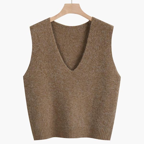 women's vests autumn knitted vest for women cardigan sweater female solid v-neck loose casual all match ladies elegant pullover h61, Black;white
women's vests autumn knitted vest for women cardigan sweater female solid v-neck loose casual all match ladies elegant pullover h61, Black;white
