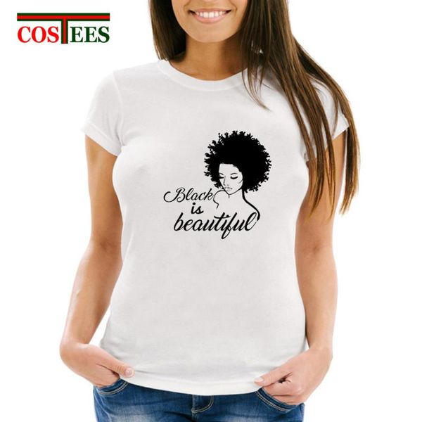 women's t-shirt classic black is beautiful t shirt women girl magic motivational femme retro tshirt inspirational, White
women's t-shirt classic black is beautiful t shirt women girl magic motivational femme retro tshirt inspirational, White