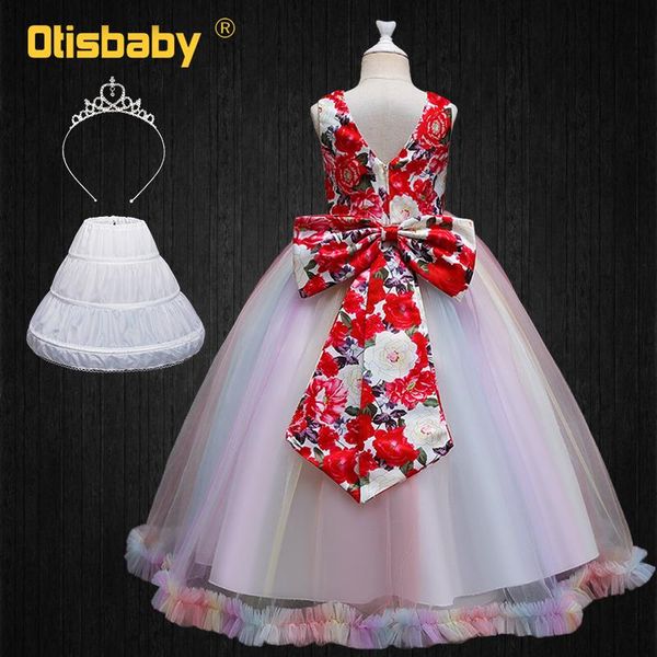 girl's dresses bridesmaid floral girls plus bow long children's ceremony evening party elegant wedding dress communion, Red;yellow
girl's dresses bridesmaid floral girls plus bow long children's ceremony evening party elegant wedding dress communion, Red;yellow