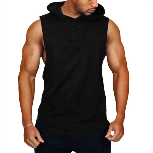 fashion mens bodybuilding hooded tank vest sleeveless solid color sports fitness workout sportswear male, White;black
fashion mens bodybuilding hooded tank vest sleeveless solid color sports fitness workout sportswear male, White;black