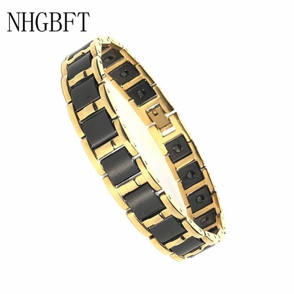 link, chain nhgbft mens healthy balance magnetic bracelet gold color stainless steel black ceramic bracelets jewelry
link, chain nhgbft mens healthy balance magnetic bracelet gold color stainless steel black ceramic bracelets jewelry