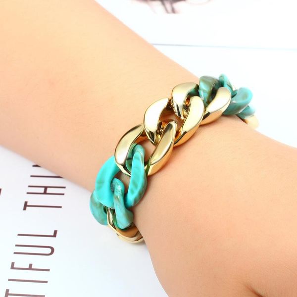 charm bracelets ingesight.z 9 colors acrylic resin friendship bangles chunky thick green on hand female wrist chain jewelry, Golden;silver
charm bracelets ingesight.z 9 colors acrylic resin friendship bangles chunky thick green on hand female wrist chain jewelry, Golden;silver