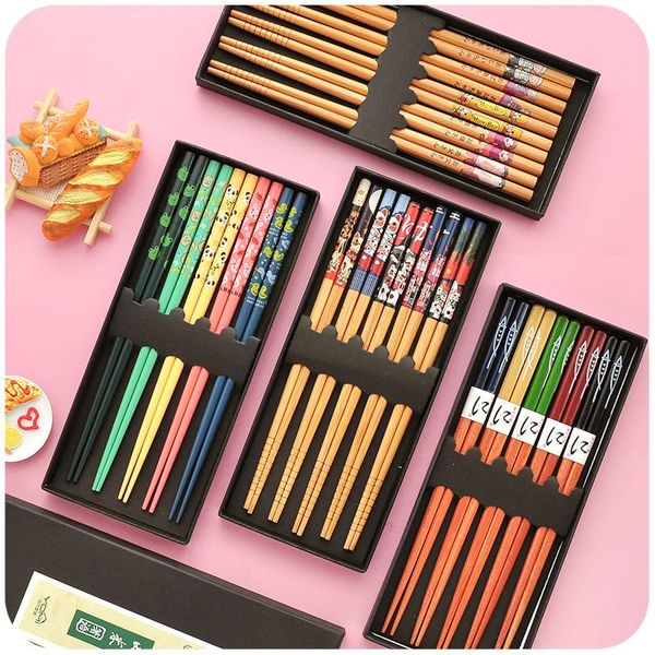 chopsticks 5 pairs of wooden chinese panda pattern gift box set gifts environmental protection reusable
chopsticks 5 pairs of wooden chinese panda pattern gift box set gifts environmental protection reusable
