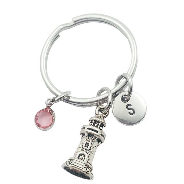 keychains lighthouse initial letter birthstone keyring creative fashion jewelry women gifts accessories pendant, Silver
keychains lighthouse initial letter birthstone keyring creative fashion jewelry women gifts accessories pendant, Silver
