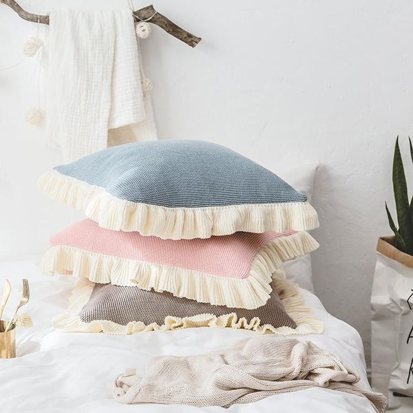 the cotton covers knitted pillow cover nordic sofa leisure creative home bed cushion without core cushion/decorative
the cotton covers knitted pillow cover nordic sofa leisure creative home bed cushion without core cushion/decorative