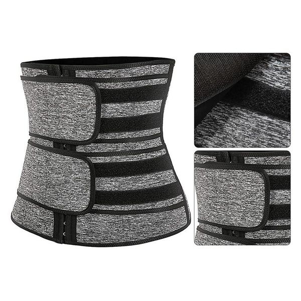 waist support trainer trimmer belly slimming belt adjustable for weight loss fitness workout sport tummy control, Black;gray
waist support trainer trimmer belly slimming belt adjustable for weight loss fitness workout sport tummy control, Black;gray