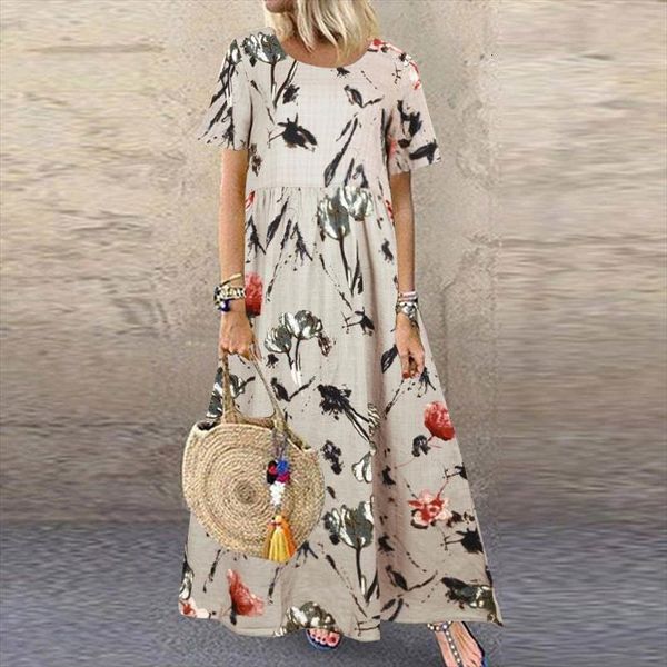 plus size printed sundress zanzea women dress kaftan summer maxi casual short sleeve vestidos female floral robe femme 5xl, Black;gray
plus size printed sundress zanzea women dress kaftan summer maxi casual short sleeve vestidos female floral robe femme 5xl, Black;gray
