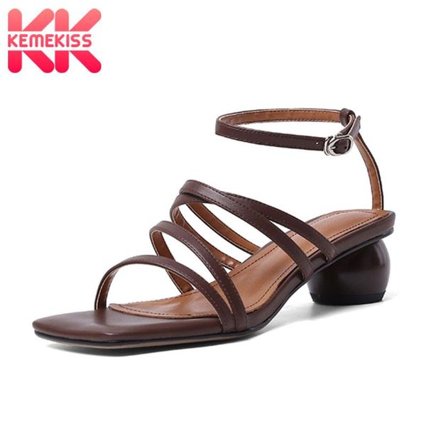 women summer sandals shoes designer ankle metal buckle fashion round heels real leather footwear size 33-40, Black
women summer sandals shoes designer ankle metal buckle fashion round heels real leather footwear size 33-40, Black