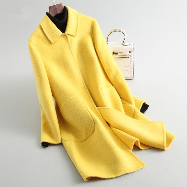 women's wool & blends women spring jacket double-side casual coats outerwear elegant autumn winter coat female a007, Black
women's wool & blends women spring jacket double-side casual coats outerwear elegant autumn winter coat female a007, Black