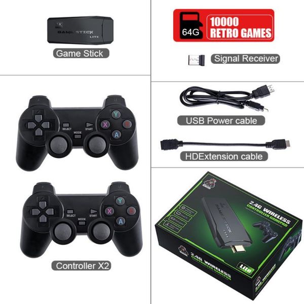 game controllers & joysticks 2021 4k hd retro video console 2.4g double wireless controller classic tv 10000 games
game controllers & joysticks 2021 4k hd retro video console 2.4g double wireless controller classic tv 10000 games
