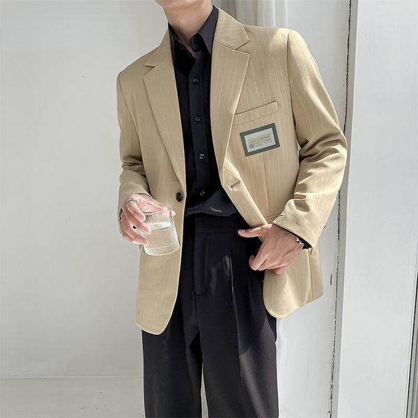 vintage light luxury green blazer for men striped loose suit jacket label design 2021 new autumn coats, White;black
vintage light luxury green blazer for men striped loose suit jacket label design 2021 new autumn coats, White;black