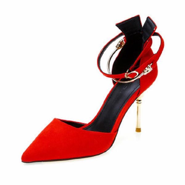 dress shoes 2021 spring and autumn ladies high heel pointed stiletto korean fashion hollow word buckle with suede single, Black
dress shoes 2021 spring and autumn ladies high heel pointed stiletto korean fashion hollow word buckle with suede single, Black