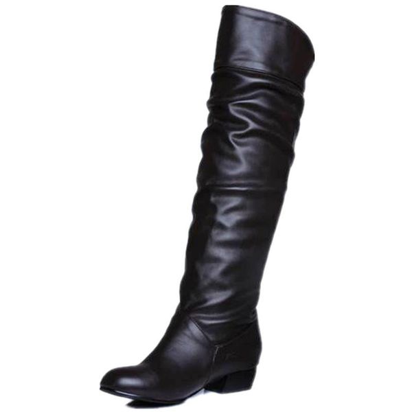 boots fanyuan slim knee high winter women thigh female heel shoes woman plus size31-47, Black
boots fanyuan slim knee high winter women thigh female heel shoes woman plus size31-47, Black