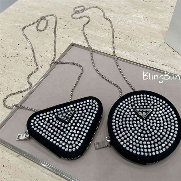 2021 high version bright drill full chain zero wallet zipper small triangle badge bag luxuryss designerss yw
2021 high version bright drill full chain zero wallet zipper small triangle badge bag luxuryss designerss yw