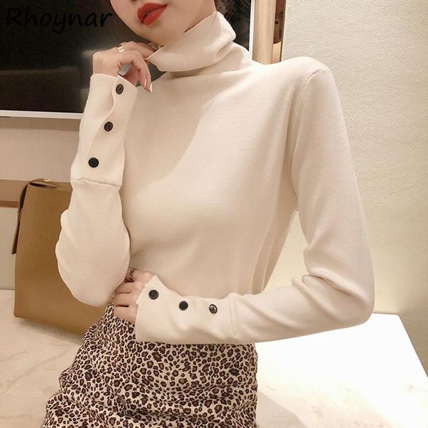 women's sweaters pullovers women turtleneck college retro skinny all-match warm ulzzang stylish elegant leisure knitted daily ins cozy, White;black
women's sweaters pullovers women turtleneck college retro skinny all-match warm ulzzang stylish elegant leisure knitted daily ins cozy, White;black