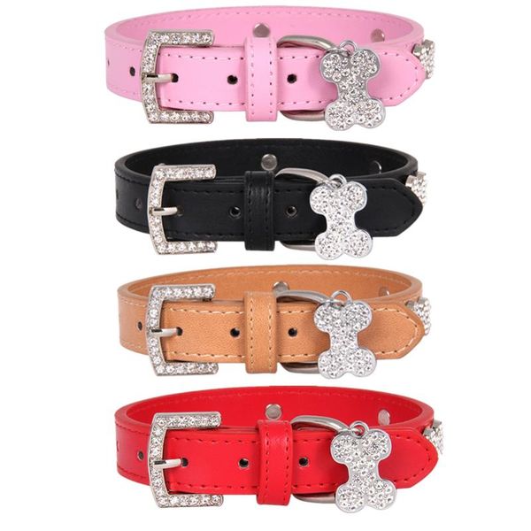 dog collars & leashes bling collar rhinestone leather puppy cute cat bone pendant pet for small dogs/cats
dog collars & leashes bling collar rhinestone leather puppy cute cat bone pendant pet for small dogs/cats
