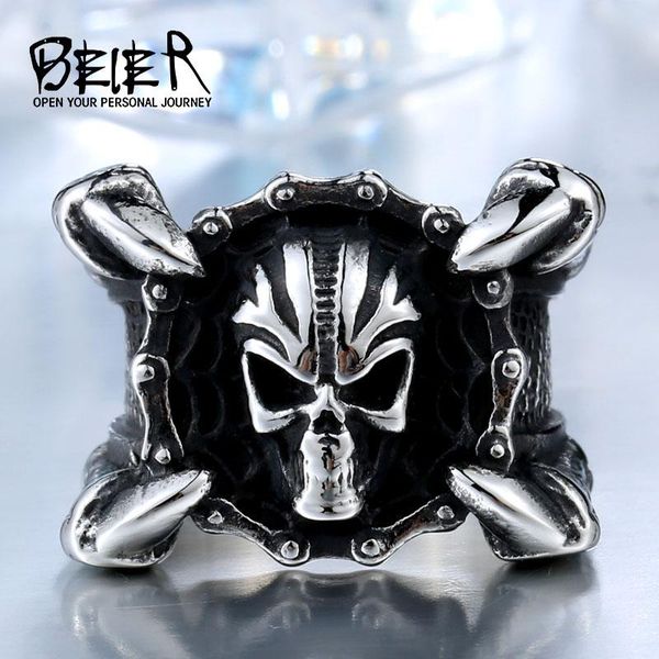cluster rings beier motor biker chain skull ring 316l stainless steel women mens sharp cool party jewelry wholesale br8-448, Golden;silver
cluster rings beier motor biker chain skull ring 316l stainless steel women mens sharp cool party jewelry wholesale br8-448, Golden;silver