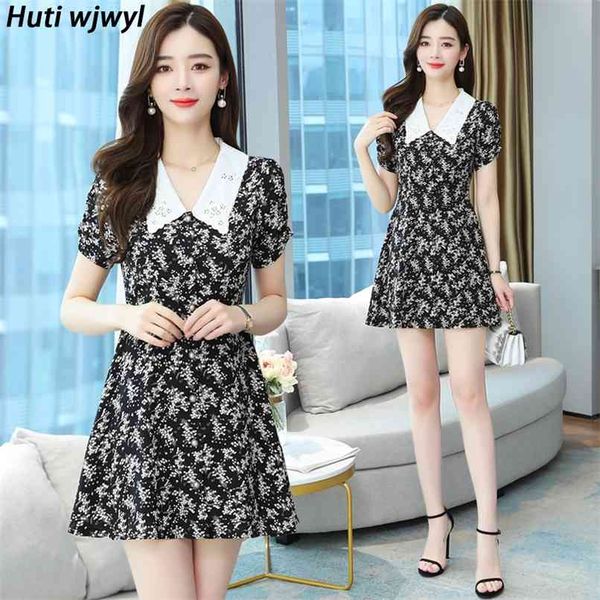 korean plus size short sleeve dresses summer black floral chiffon mini dress women elegant bodycon club party vestidos 210528, Black;gray
korean plus size short sleeve dresses summer black floral chiffon mini dress women elegant bodycon club party vestidos 210528, Black;gray