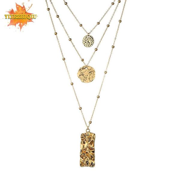pendant necklaces vintage gold portrait coin geometric for women bohemia fashion muklltilayer punk long necklace 2021 jewelry, Silver
pendant necklaces vintage gold portrait coin geometric for women bohemia fashion muklltilayer punk long necklace 2021 jewelry, Silver