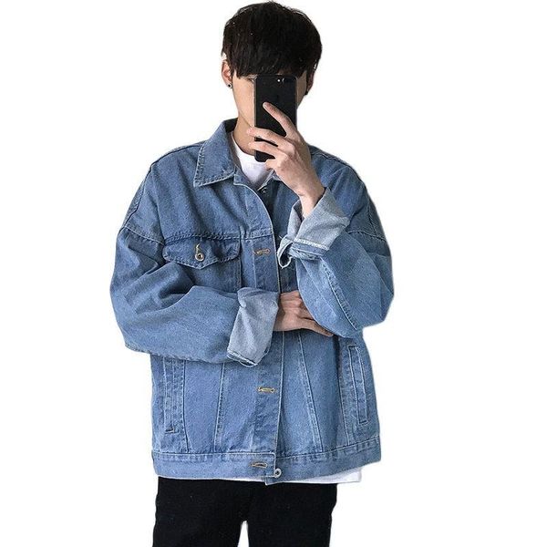 men's jackets spring autumn 2021 jacket harajuku blue cardigan cotton youth teenagers male korean student loose tooling denim coats, Black;brown
men's jackets spring autumn 2021 jacket harajuku blue cardigan cotton youth teenagers male korean student loose tooling denim coats, Black;brown