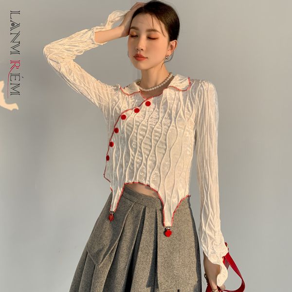 women irregular blouses turn-down collar spring vintage shirts all-match casual outerwear female 2a3552 210507, White
women irregular blouses turn-down collar spring vintage shirts all-match casual outerwear female 2a3552 210507, White