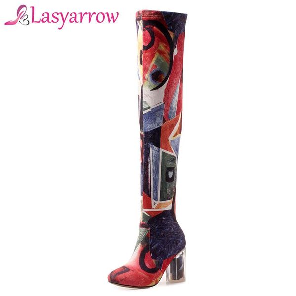 boots lasyarrow female autumn winter thigh high transparent heels women over the knee zipper botas mujer shoes, Black
boots lasyarrow female autumn winter thigh high transparent heels women over the knee zipper botas mujer shoes, Black